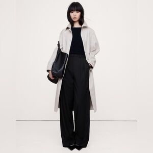 NWT! Banana Republic Black SOHO High-Rise Wide-Leg Wool Pant - Multiple 🤎